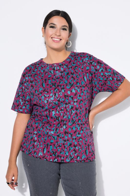 Тениска с леопардов принт