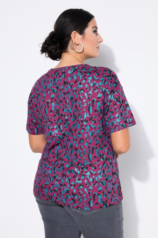 Тениска с леопардов принт