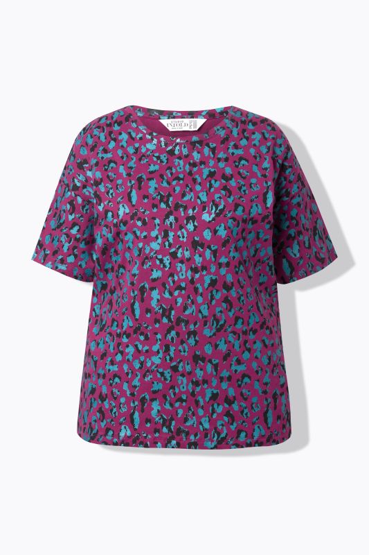 Тениска с леопардов принт