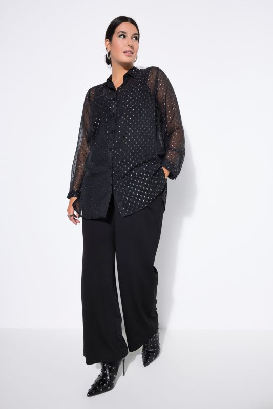 Риза прозрачна с бляскави акценти