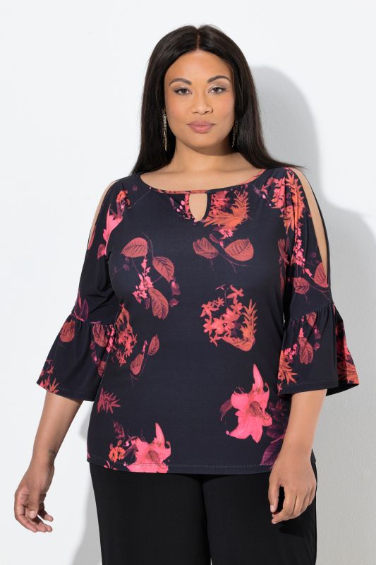 Блуза с ботанически принт