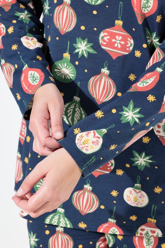 Пижама горнище с коледен принт