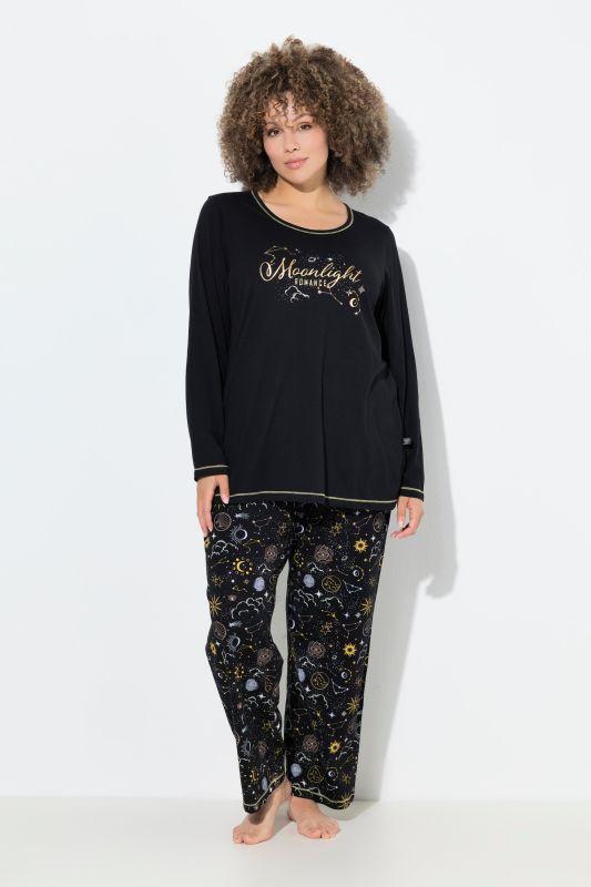 Пижама с нощен принт