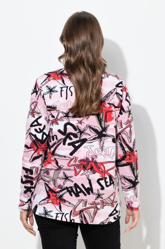 Тениска с принт на графити