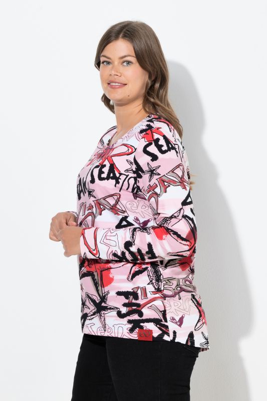 Тениска с принт на графити