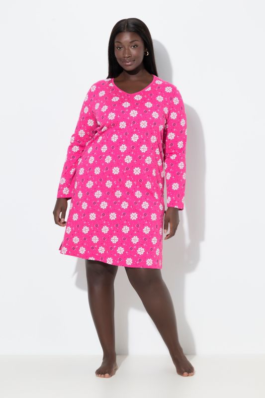 Нощници комплект от 2 броя със снежен принт