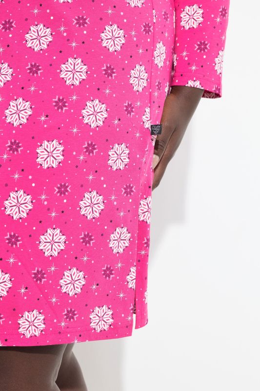 Нощници комплект от 2 броя със снежен принт