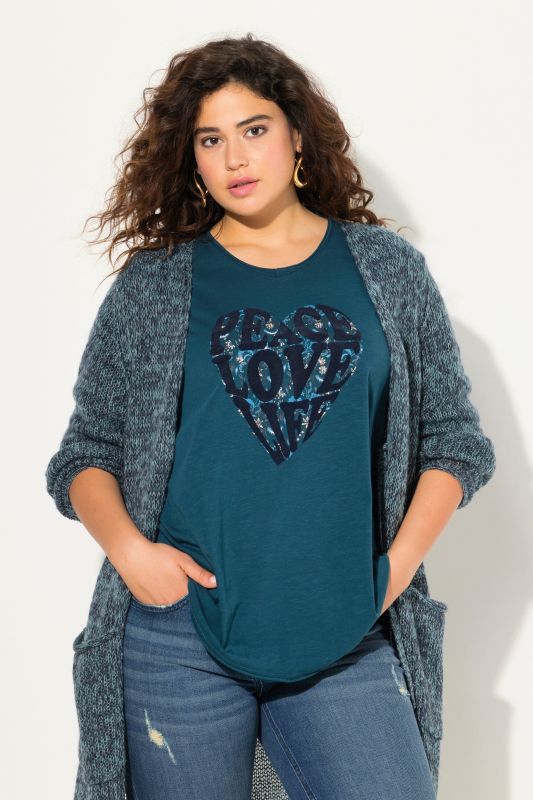 Peace Love Life 3/4 Sleeve Graphic Tee