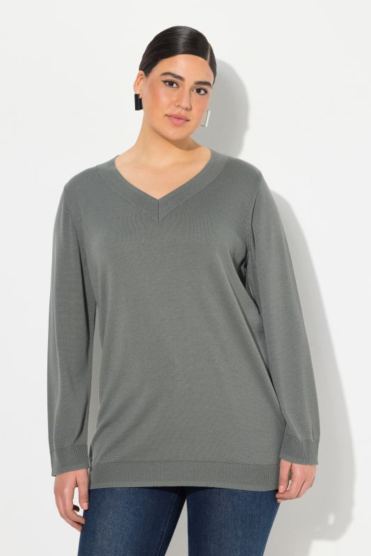 Casual V-Neck Long Sleeve Sweater