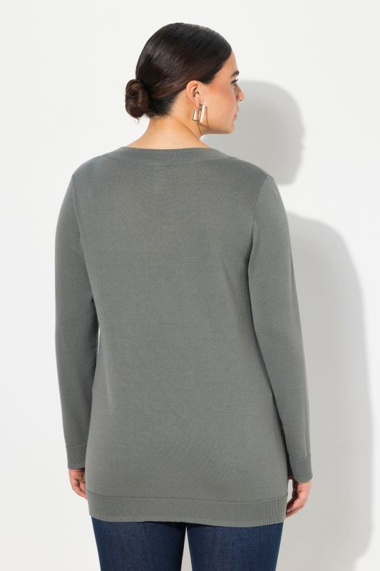 Casual V-Neck Long Sleeve Sweater