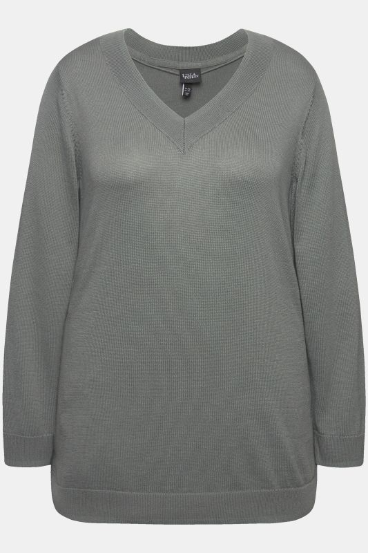 Casual V-Neck Long Sleeve Sweater