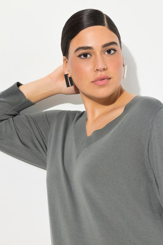 Casual V-Neck Long Sleeve Sweater