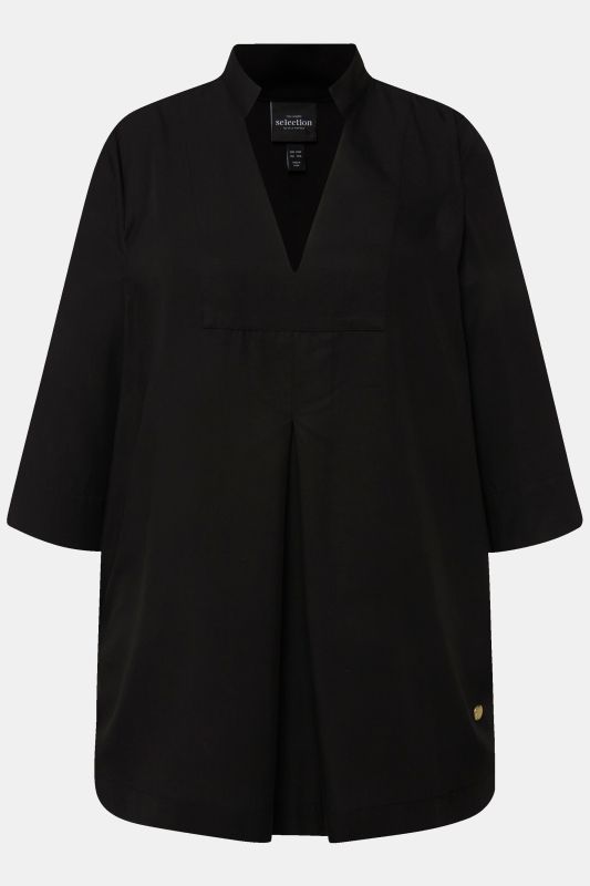 Блуза дълга с яка