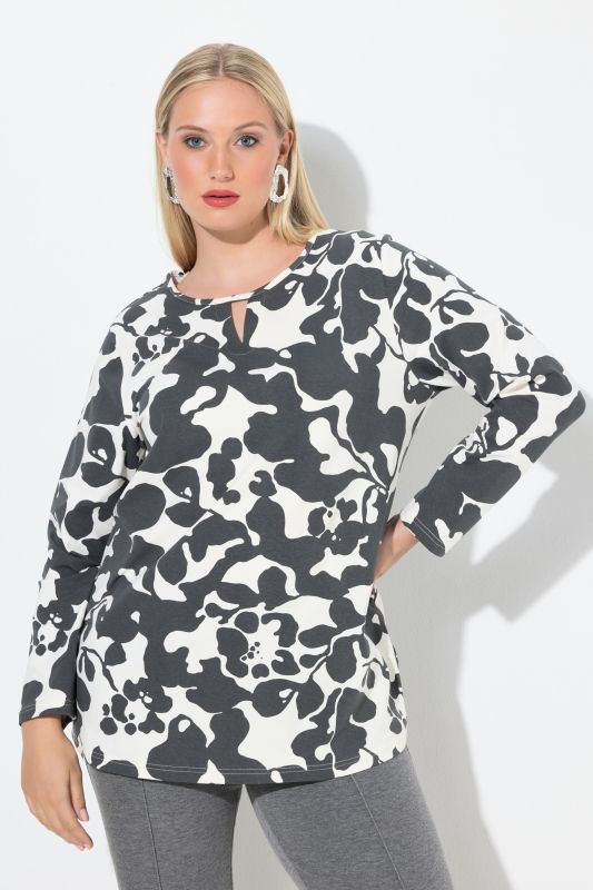 Блуза с абстрактен принт 