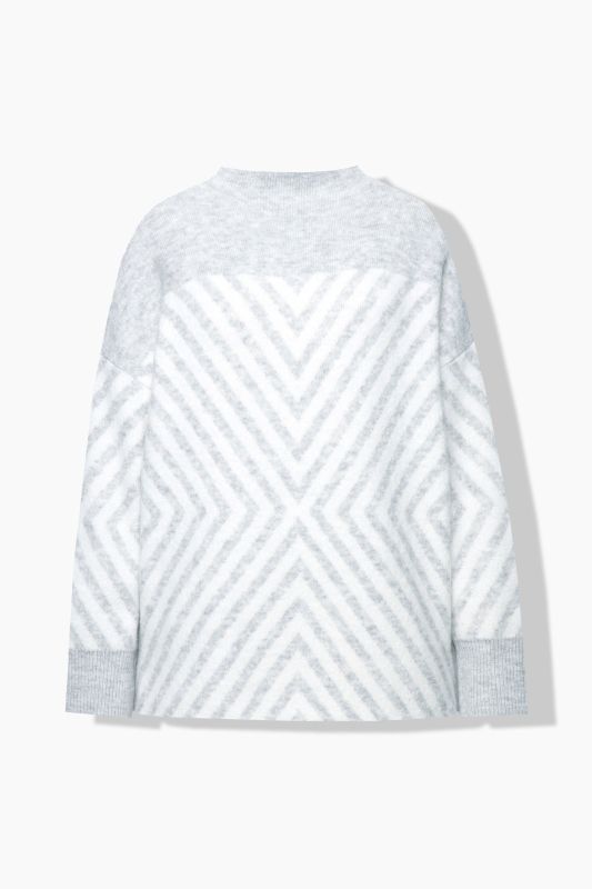 Пуловер с графични райета