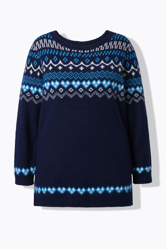 Norwegian Style Pastel Tone Long Sleeve Sweater
