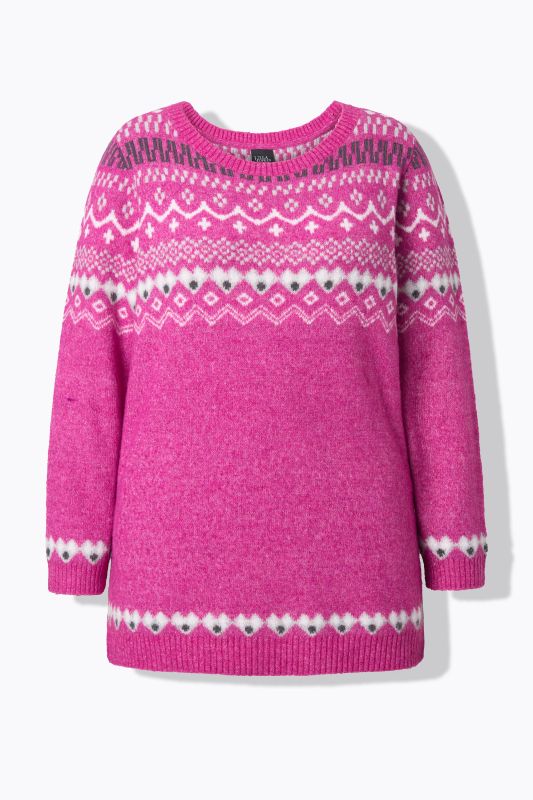 Norwegian Style Pastel Tone Long Sleeve Sweater