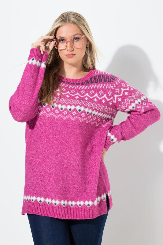 Norwegian Style Pastel Tone Long Sleeve Sweater