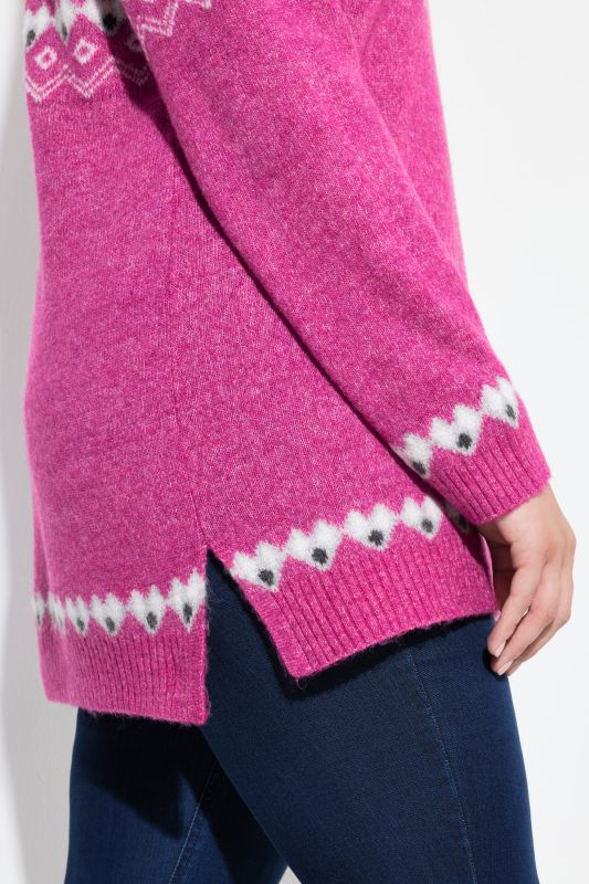 Norwegian Style Pastel Tone Long Sleeve Sweater