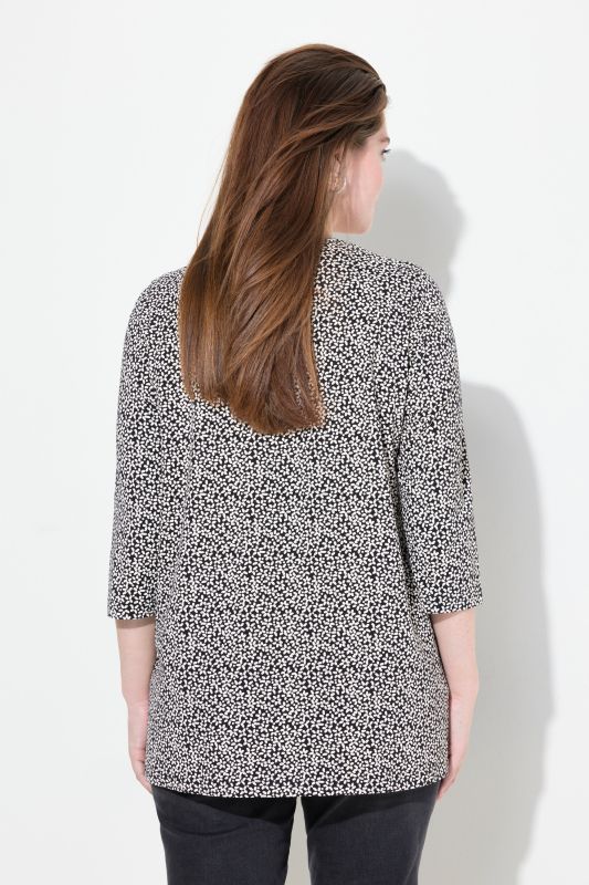 Тениска с флорален десен