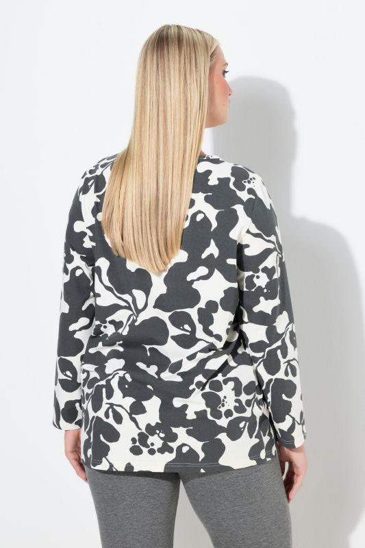 Блуза с абстрактен принт 