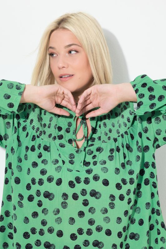 Туника с принт на точки