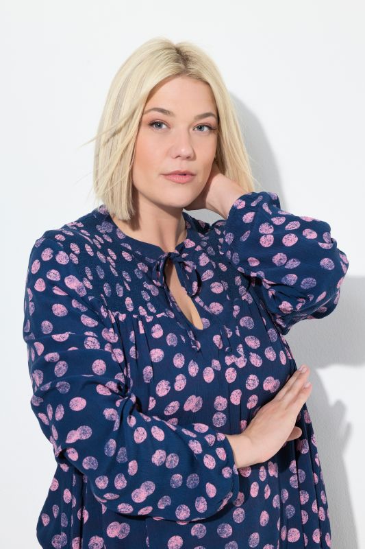 Туника с принт на точки