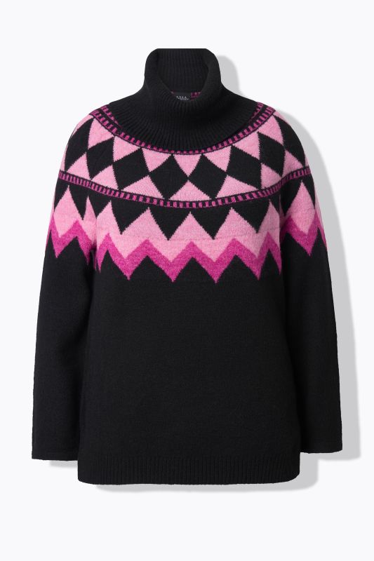 Пуловер с неонов алпийски принт