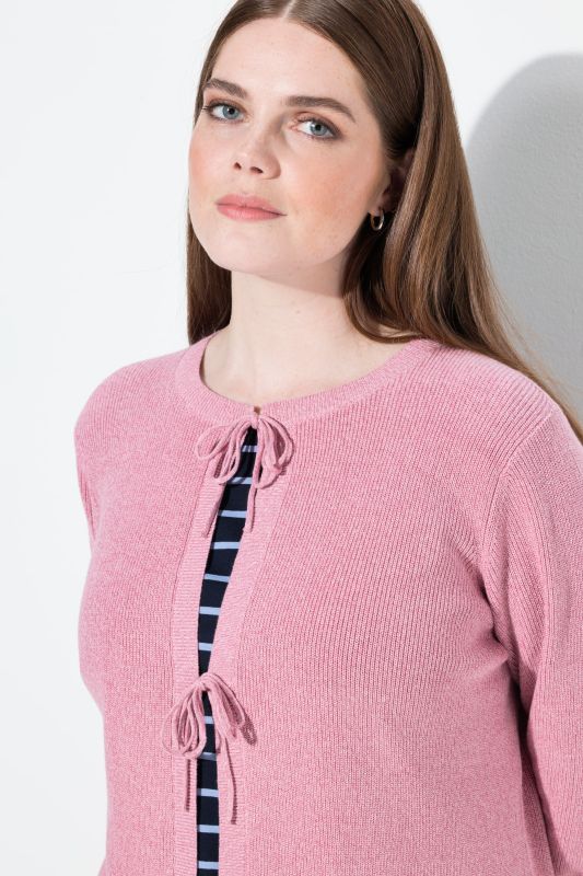 Жилетка плетена с връзки