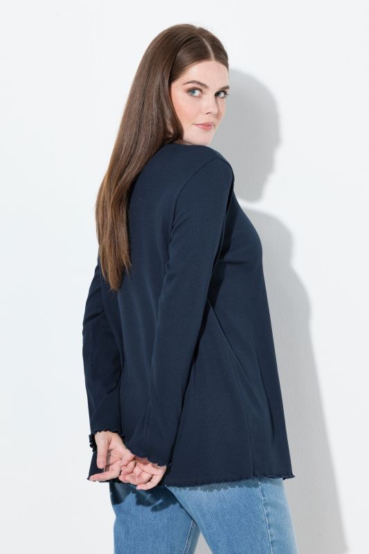 Блуза с модерна цепка отпред