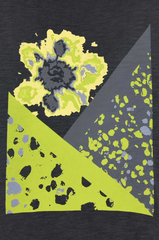 Тениска с неонови цветя