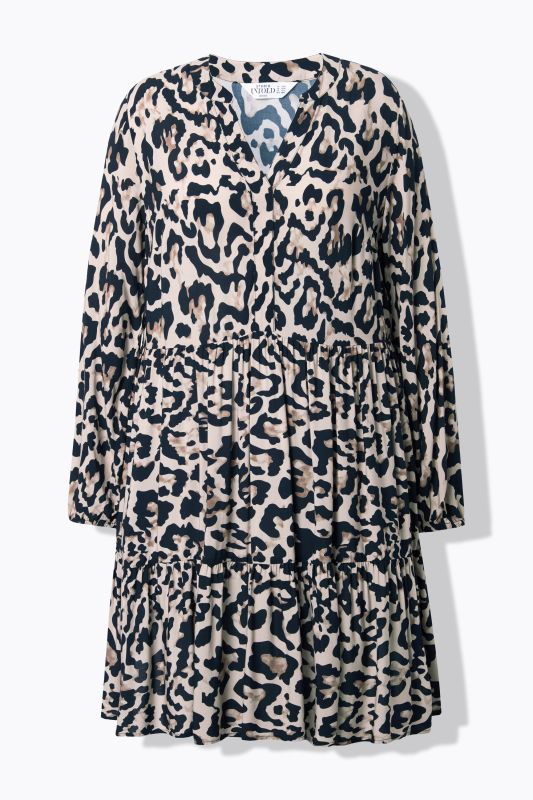 Рокля с леопардов принт къса