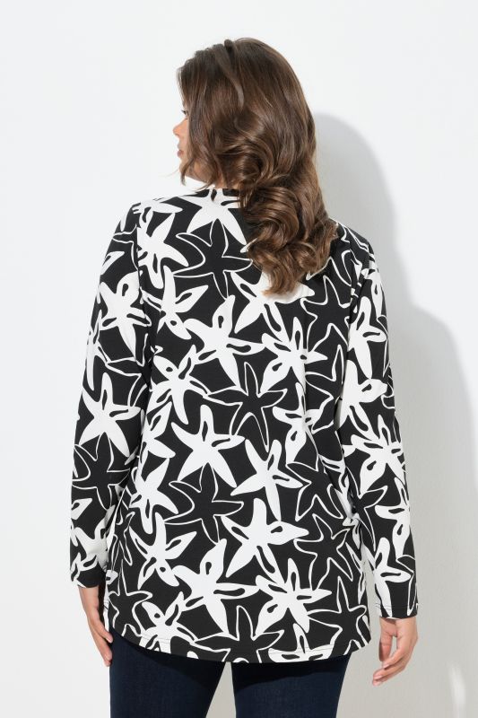 Тениска с принт на морски звезди