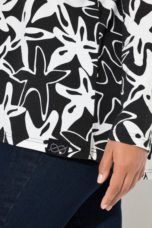 Тениска с принт на морски звезди