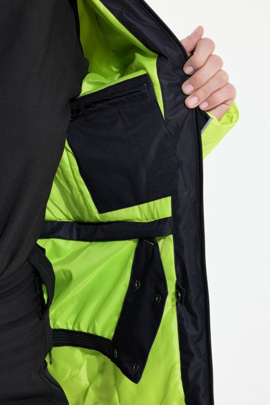 Яке с неонови цветни блокове