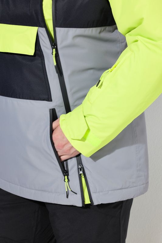 Яке с неонови цветни блокове