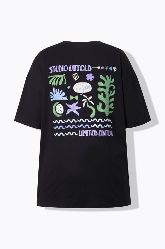 Тениска с принт на гърба