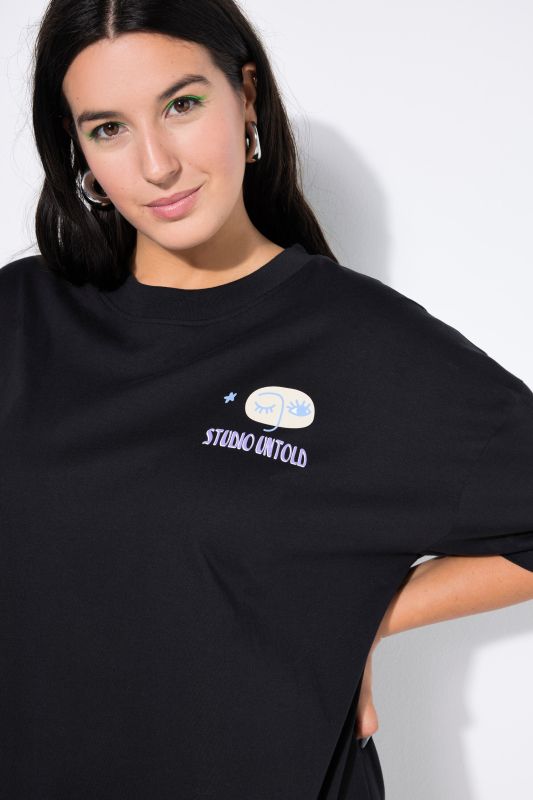 Тениска с принт на гърба