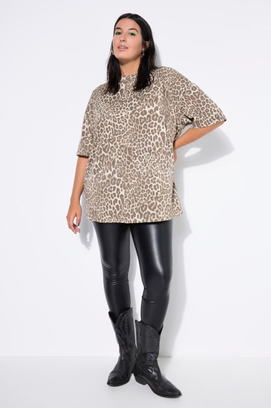 Тениска с леопардов принт