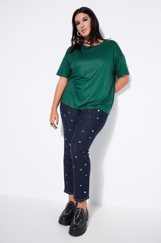 Тениска с бляскав мотив