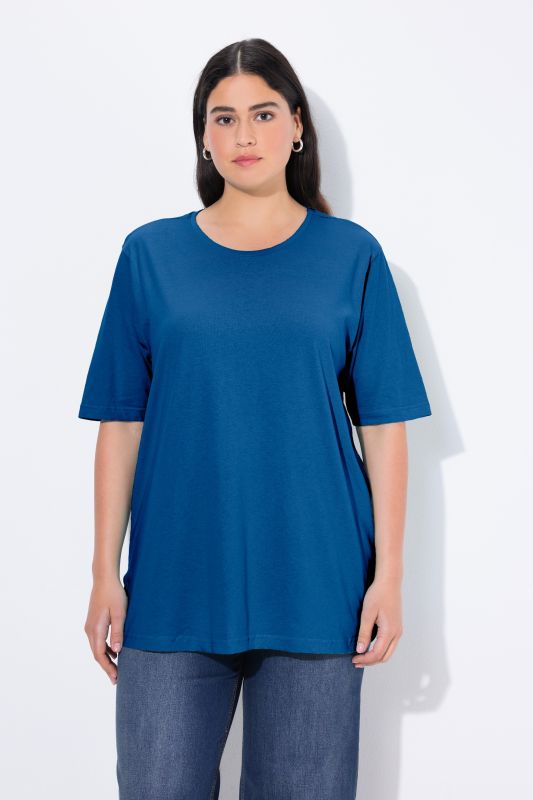 Basic Round Neck Short Sleeve Relaxed Fit  Tee