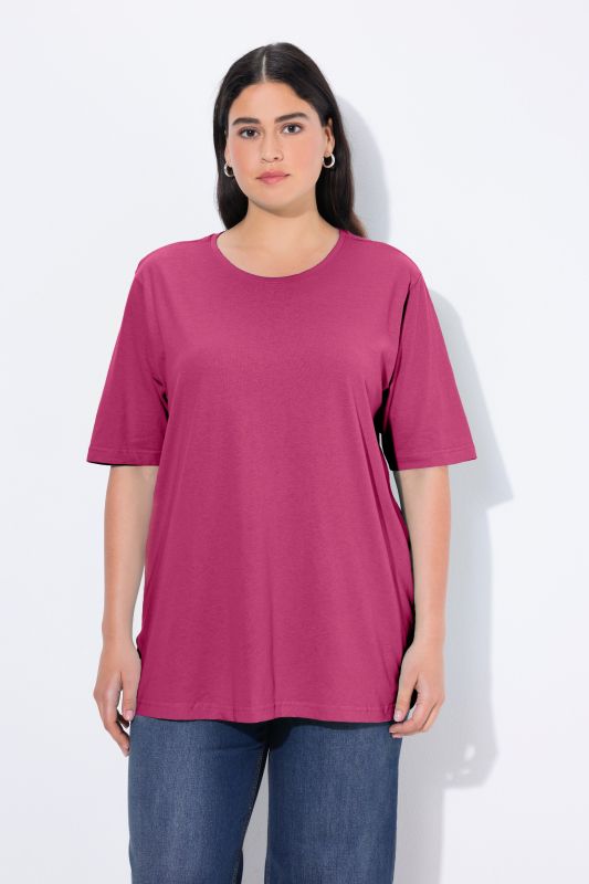 Basic Round Neck Short Sleeve Relaxed Fit  Tee