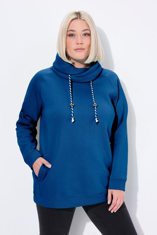 Drawstring Collar Sweatshirt