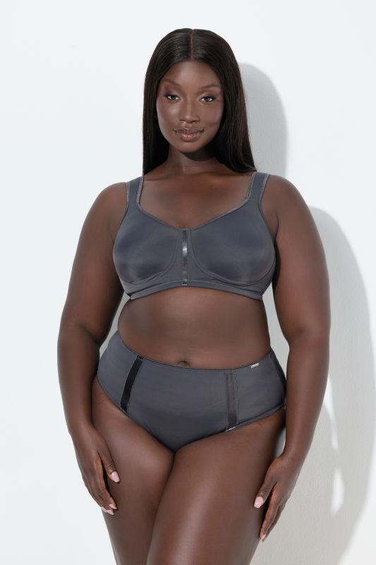 Сутиен микрофибърен със сатенен акцент