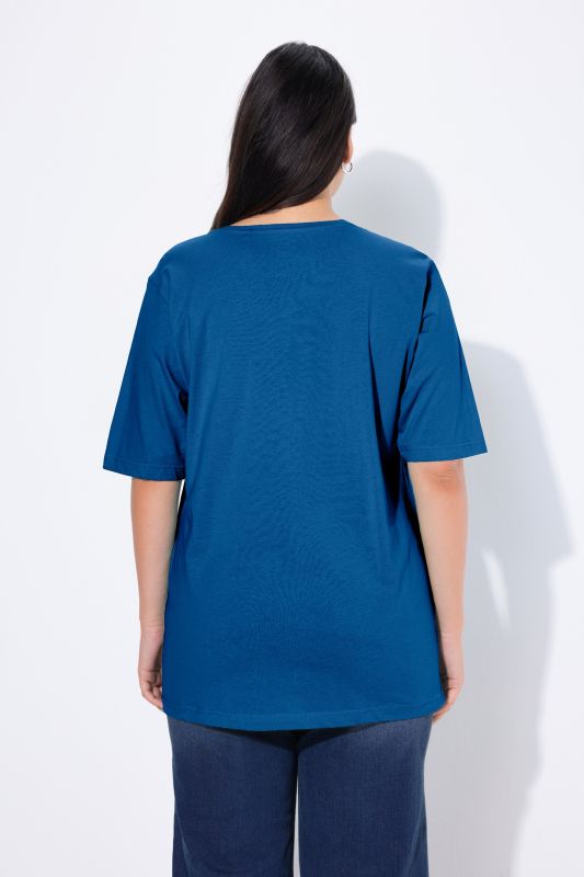 Basic Round Neck Short Sleeve Relaxed Fit  Tee