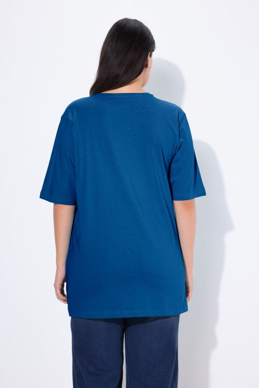 Basic V-Neck Relaxed Fit Short Sleeve Tee