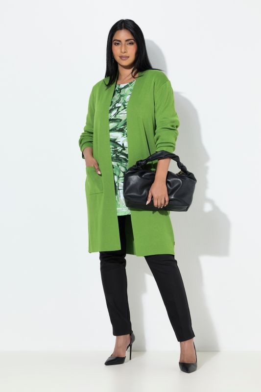 Жилетка дълга с джобове