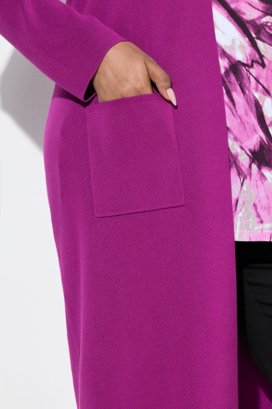 Жилетка дълга с джобове