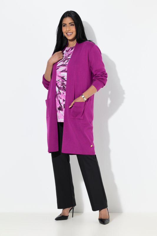 Жилетка дълга с джобове