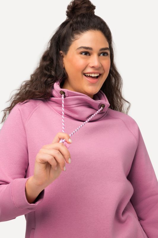 Drawstring Collar Sweatshirt